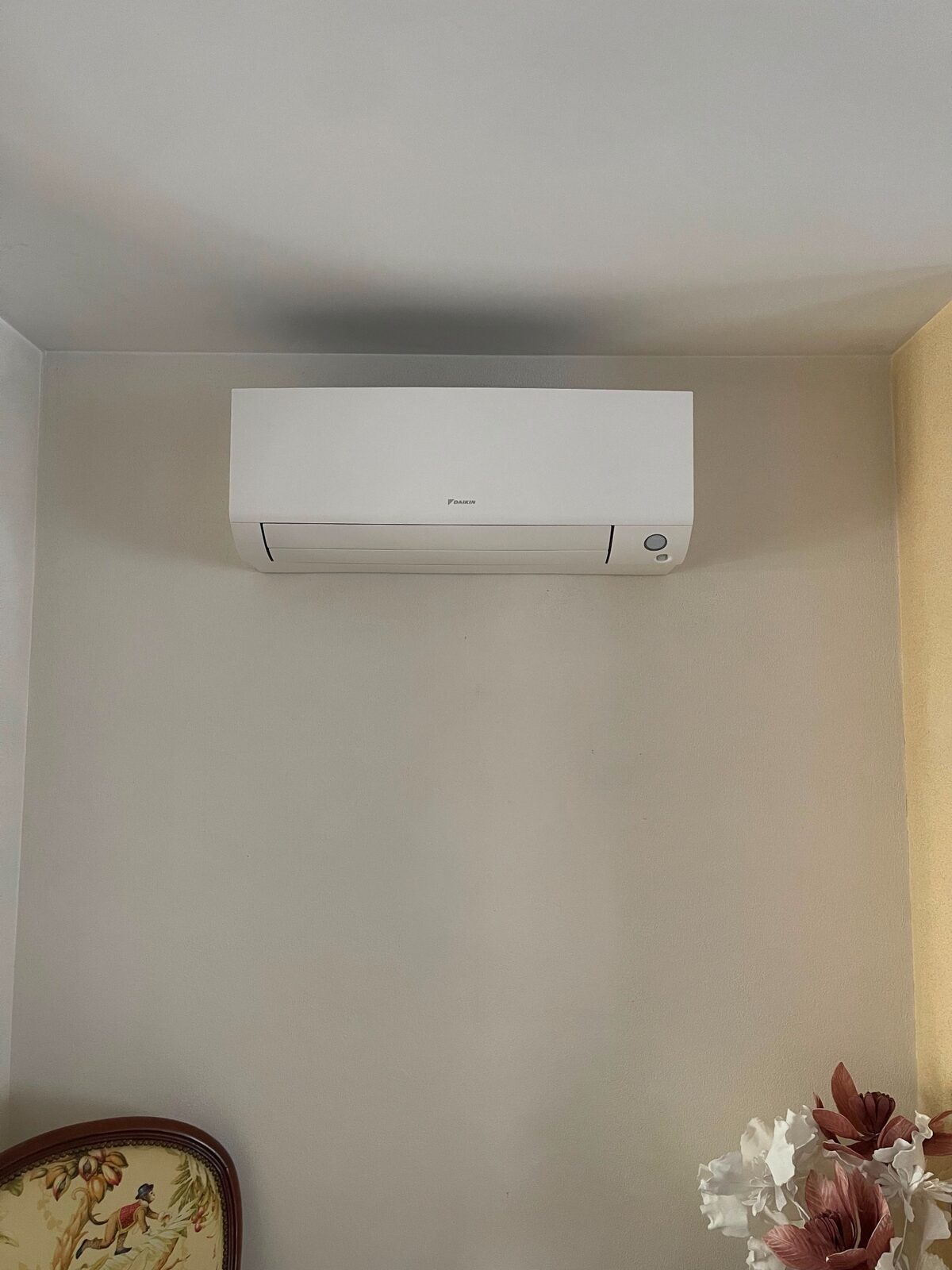 Unité intérieure de climatisation installée