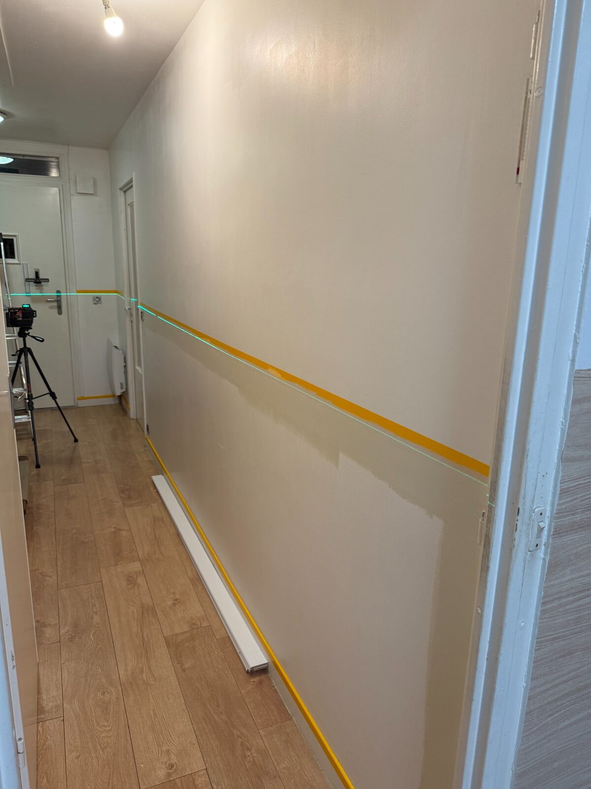 Travaux de peinture avec laser