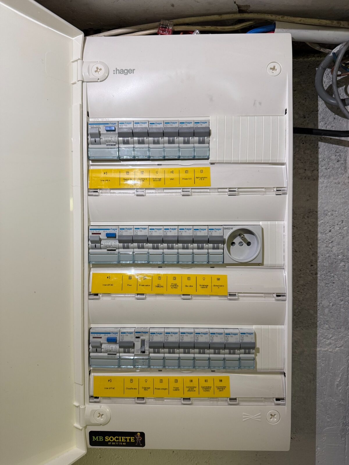 Tableau électrique rénové